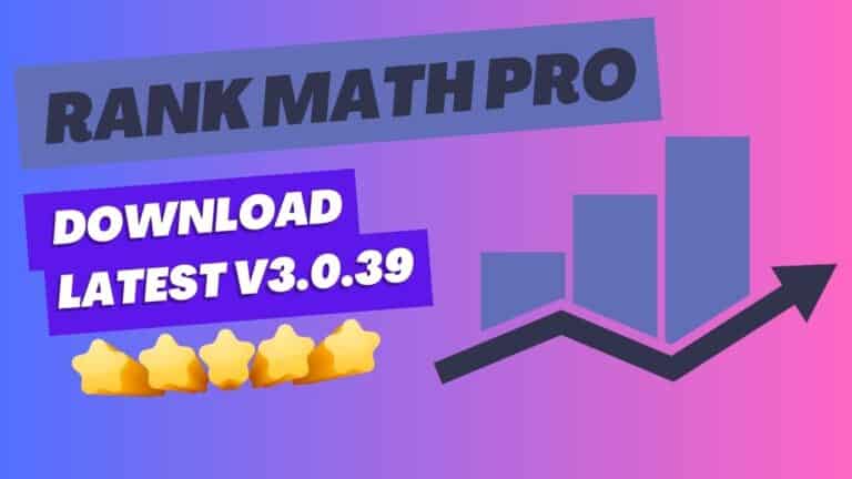 Rank Math Pro Free Download Latest V3.0.39