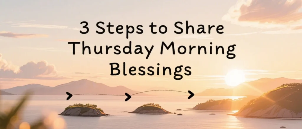 3 Steps to Share Thursday Morning Blessings