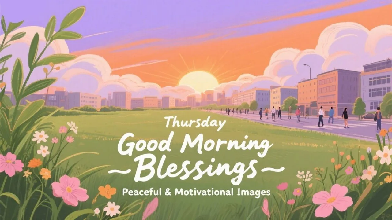 Thursday Good Morning Blessings—Peaceful & Motivational Images